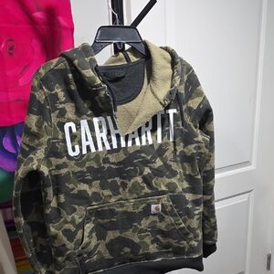 Carhartt Kids Green Camo Hoodie